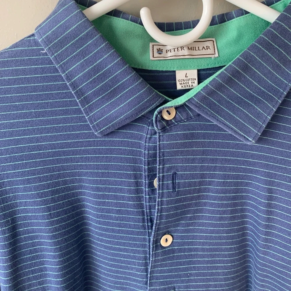 Peter Millar long sleeve polo - Picture 2 of 3
